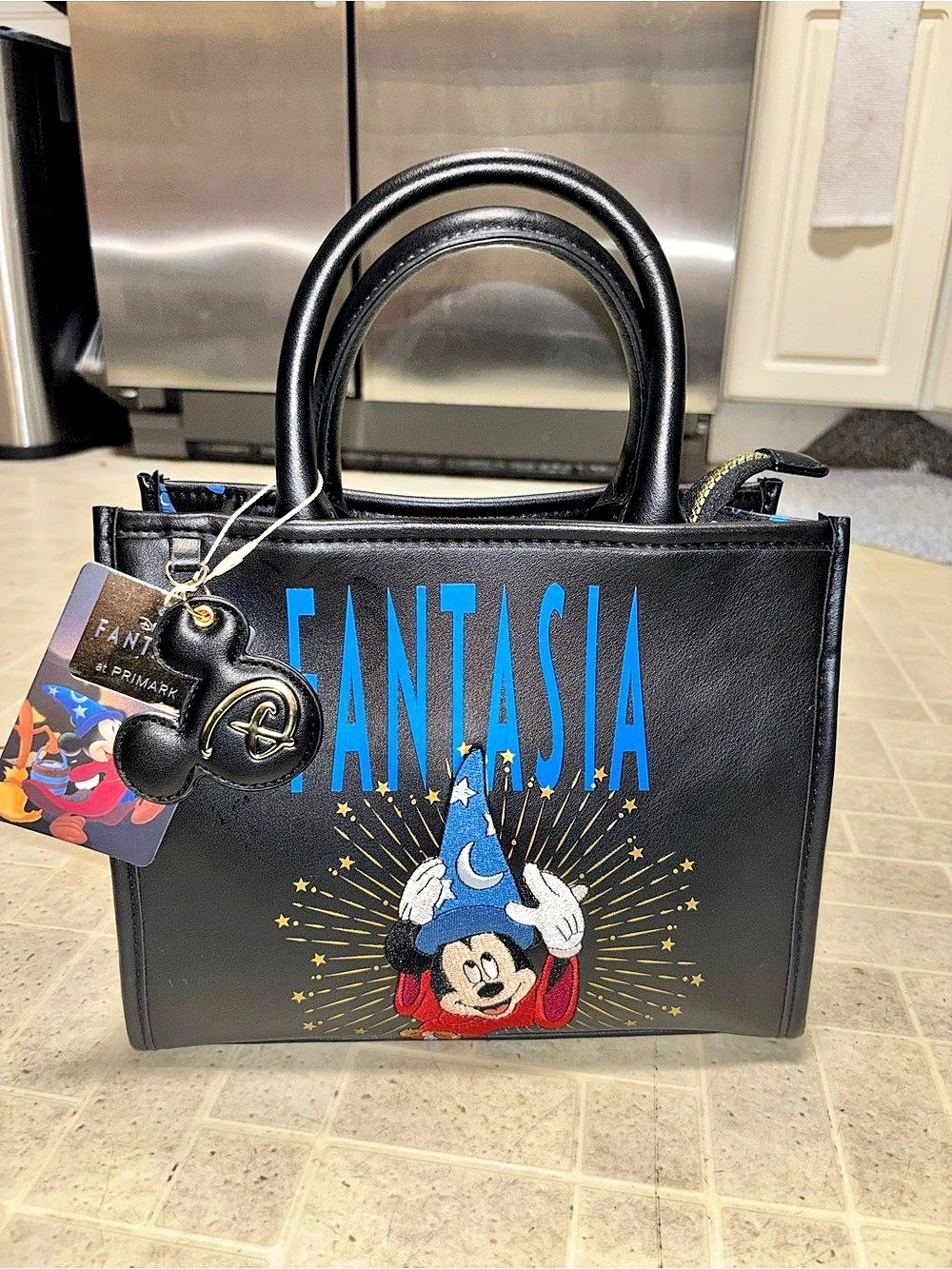 Primark Disney Fantasia Mickey Mouse Mini Tote Bag NWT